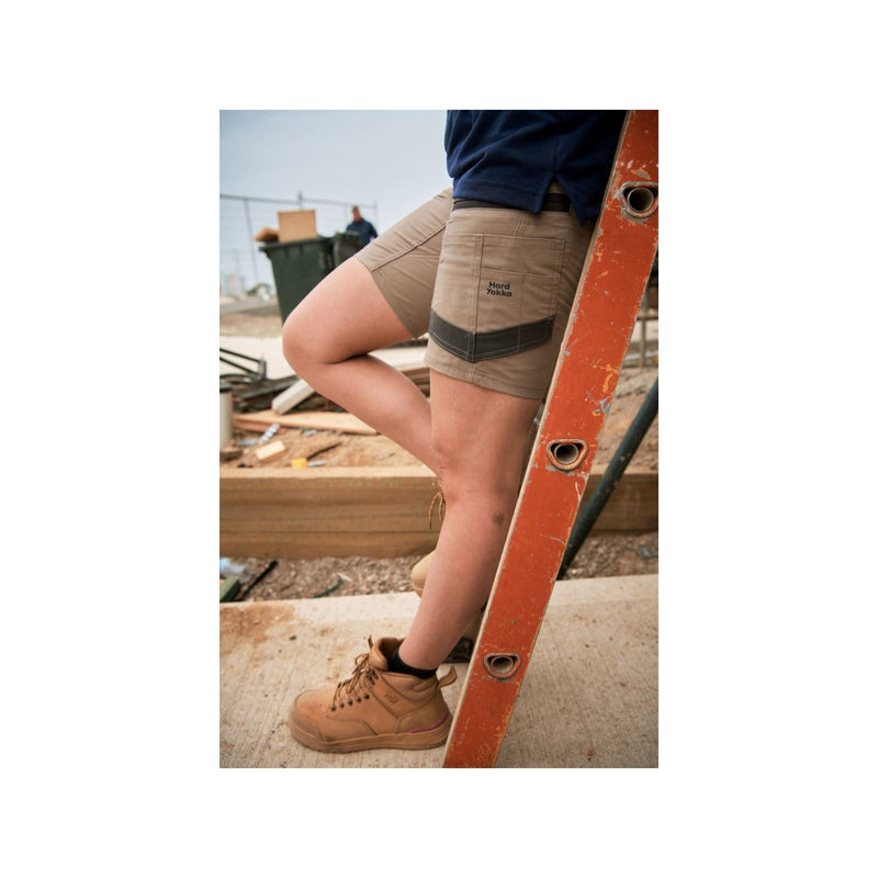 Hard Yakka Raptor Active Cotton Men's Tan Knee-Length Shorts