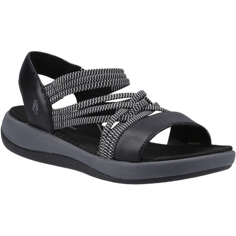 Hush Puppies Susanna Leather Women's Black Sandals
