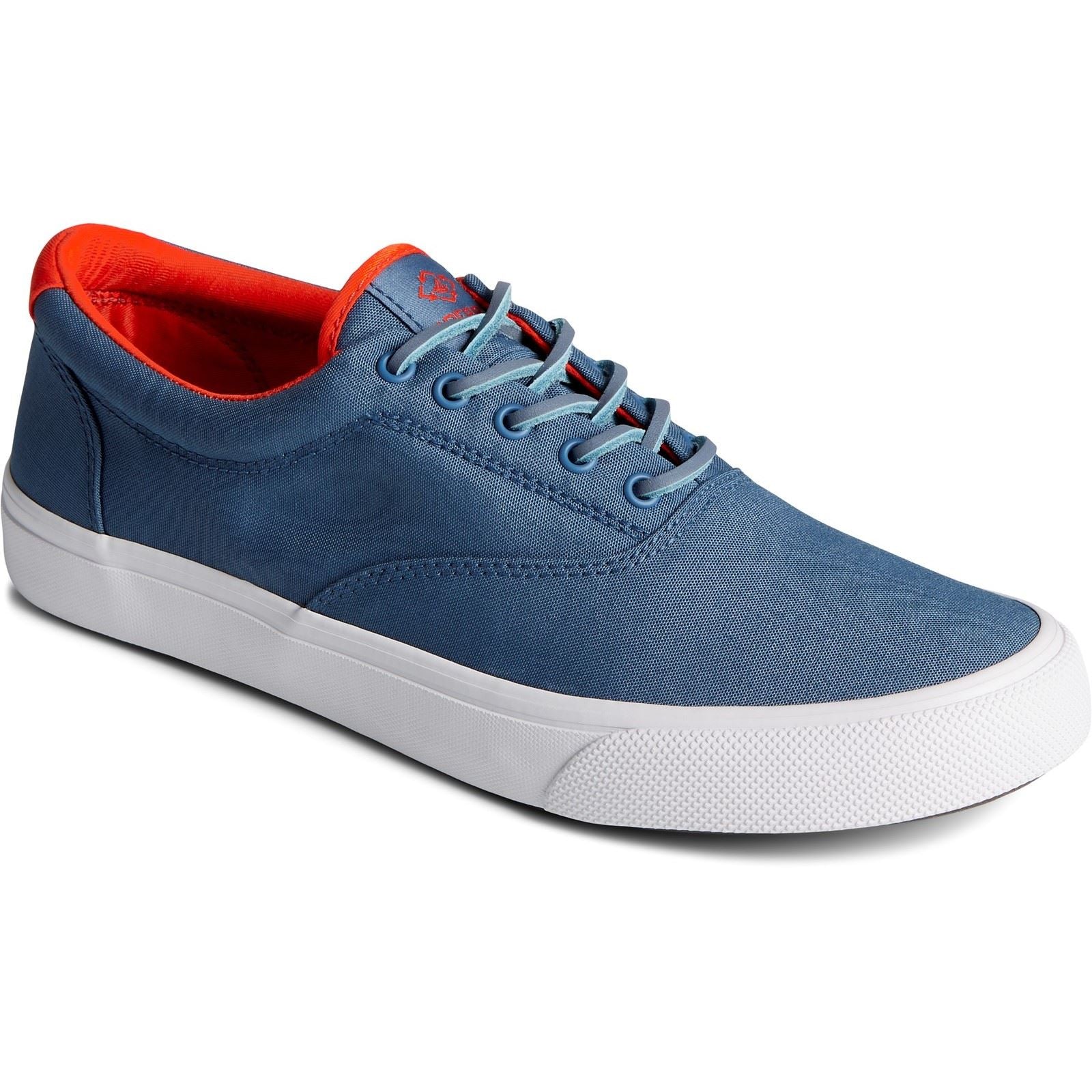 Sperry Striper II CVO SeaCycled Salt-Washed Twill Uppers Men's Grey Sneakers