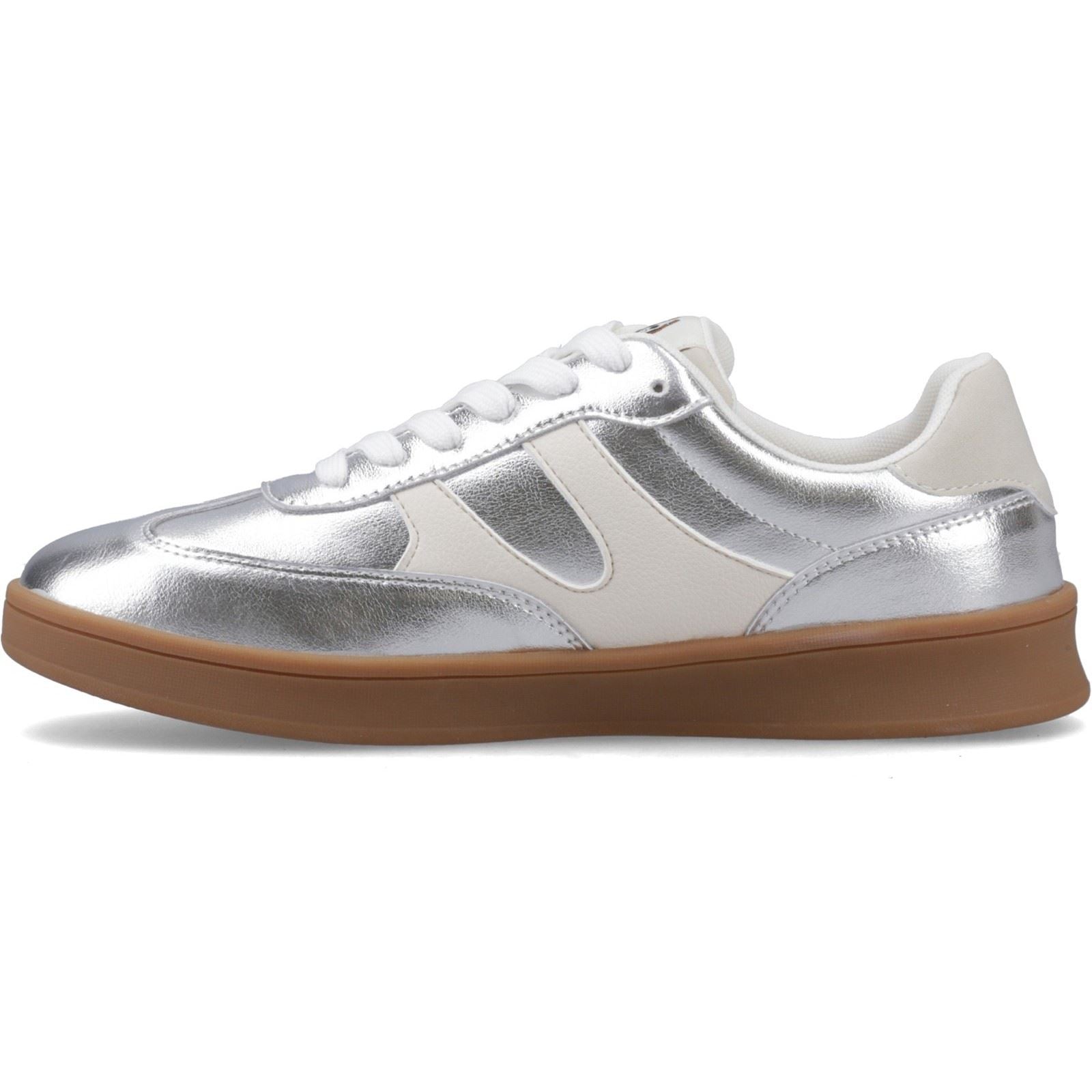 Hush Puppies Maura Suede Women's Silver Sneakers