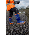 Muck Boots Grit S5 Rubber Women's Blue/Orange Wellington Boots