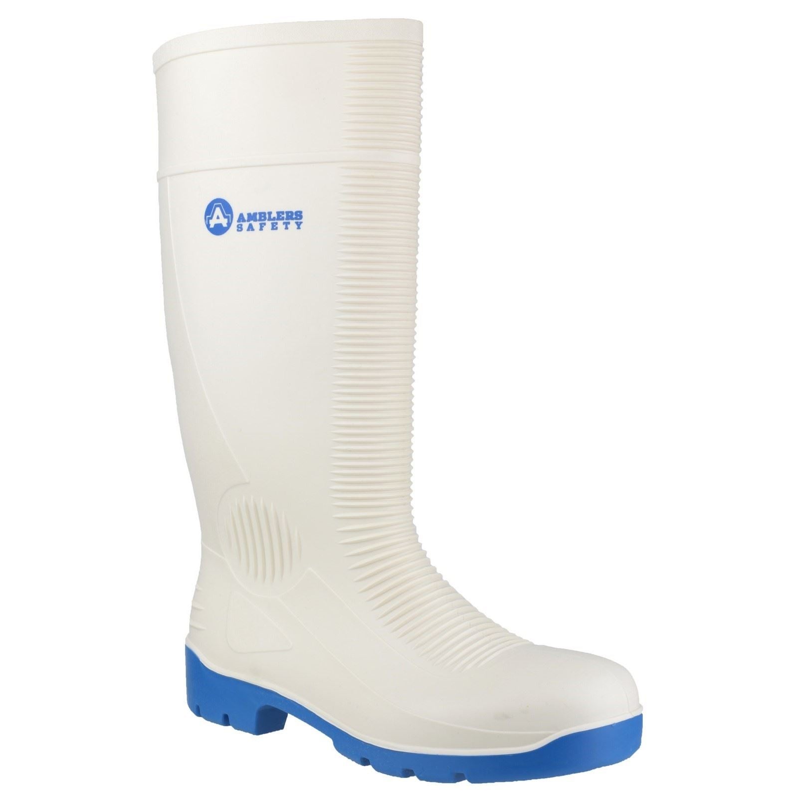 Amblers Safety FS98 PVC/Nitrile Rubber White Wellington Boots