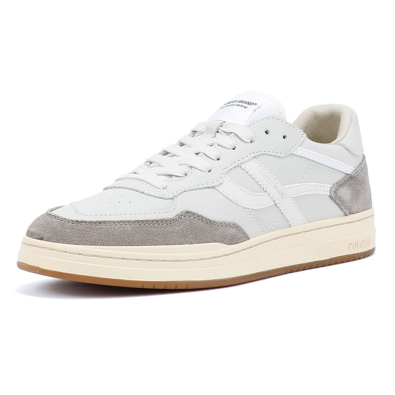 Pompeii Elan Leather Men's Ecru/Taupe Sneakers