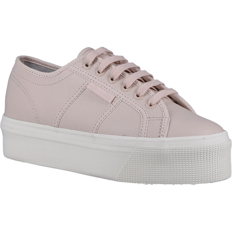Superga 2790 Leather Women's Pink Almond Sneakers