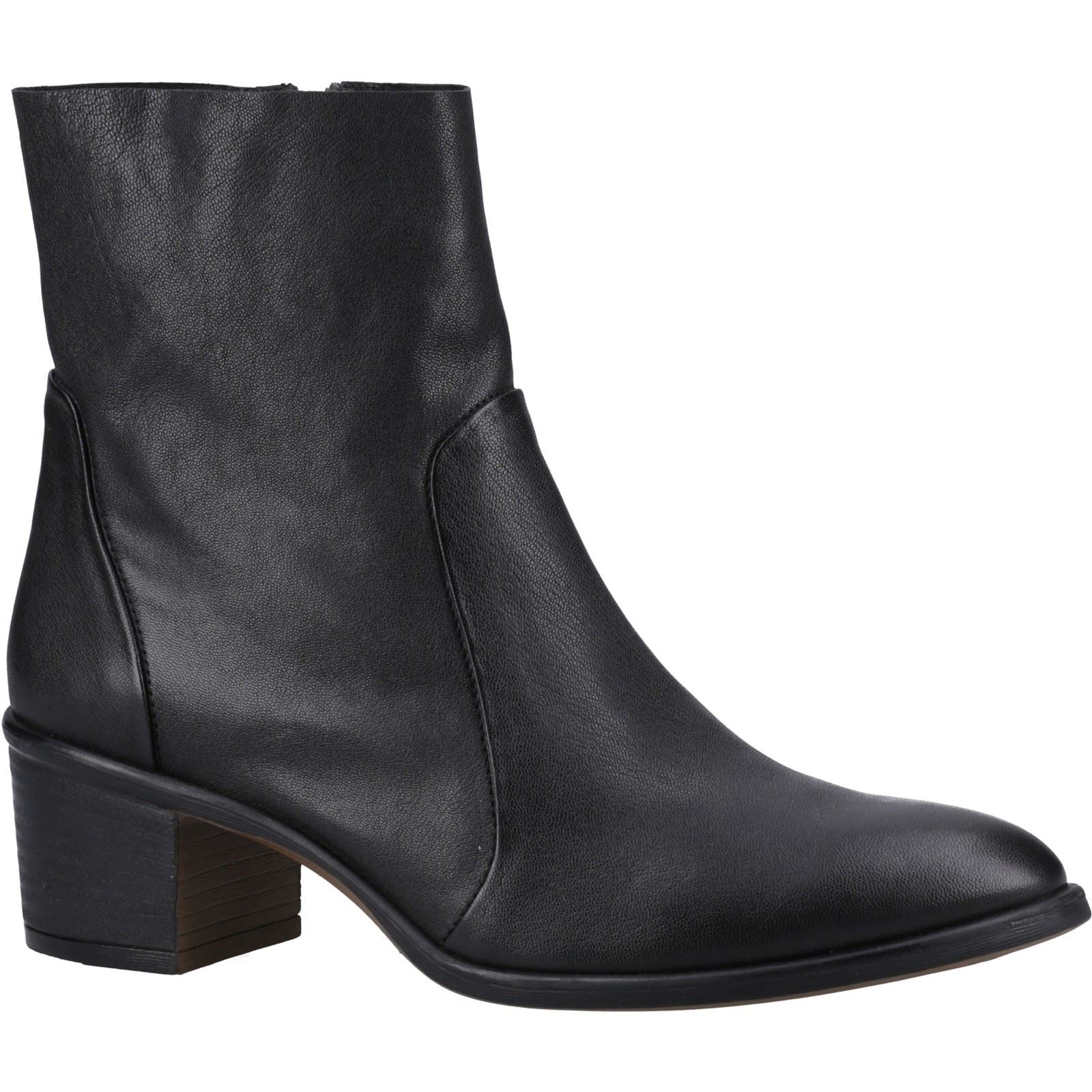 Hush Puppies Winona Leather Women's Black Boots