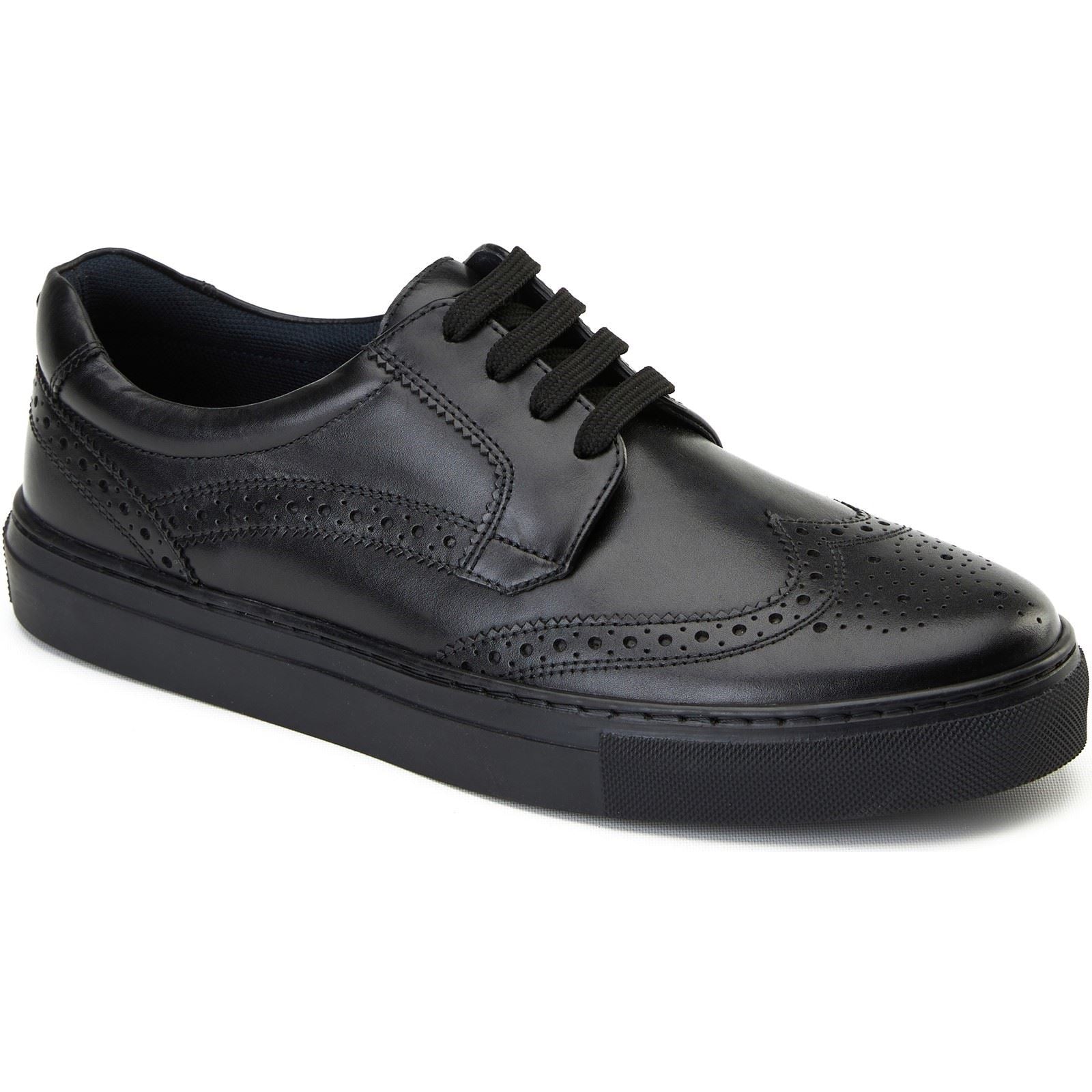 Base London Clapton Leather Men's Black Brogues Shoes