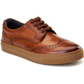Base London Clapton Leather Men's Burnt Tan Brogues Shoes