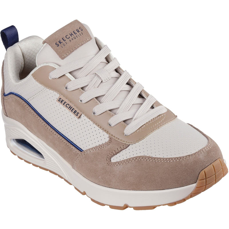 Skechers Uno Stacre 2.0 Leather Men's Sand Sneakers