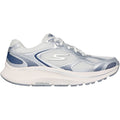 Skechers GO RUN Consistent 2.0 Volt Leather Women's Silver/Navy Sneakers