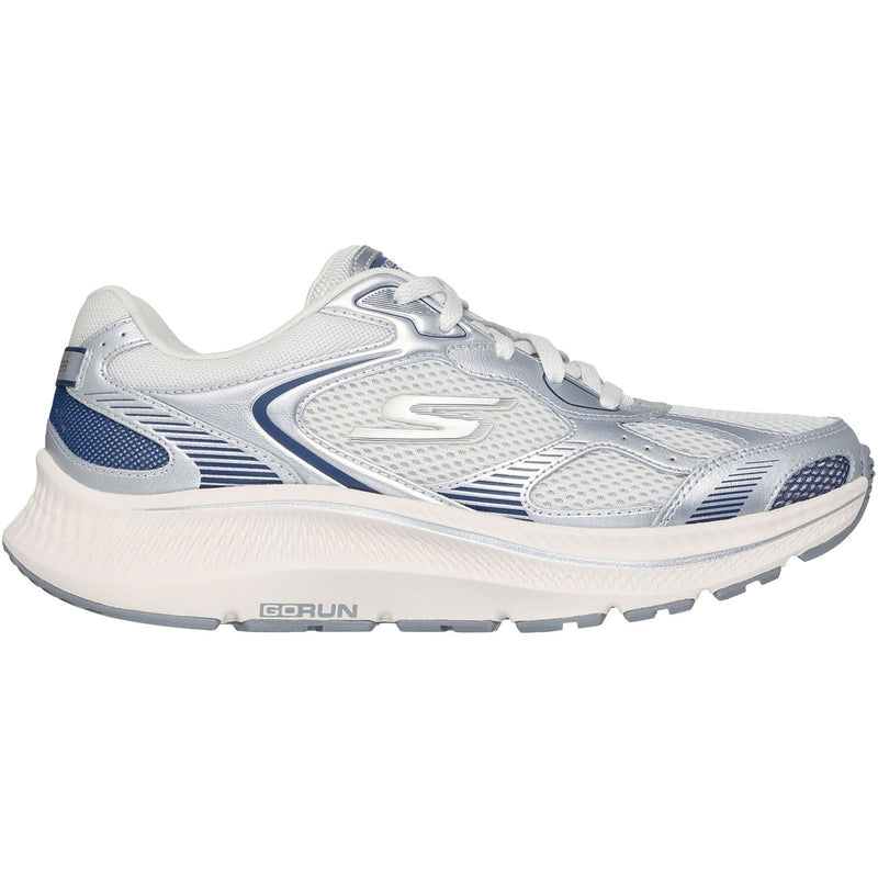 Skechers GO RUN Consistent 2.0 Volt Leather Women's Silver/Navy Sneakers