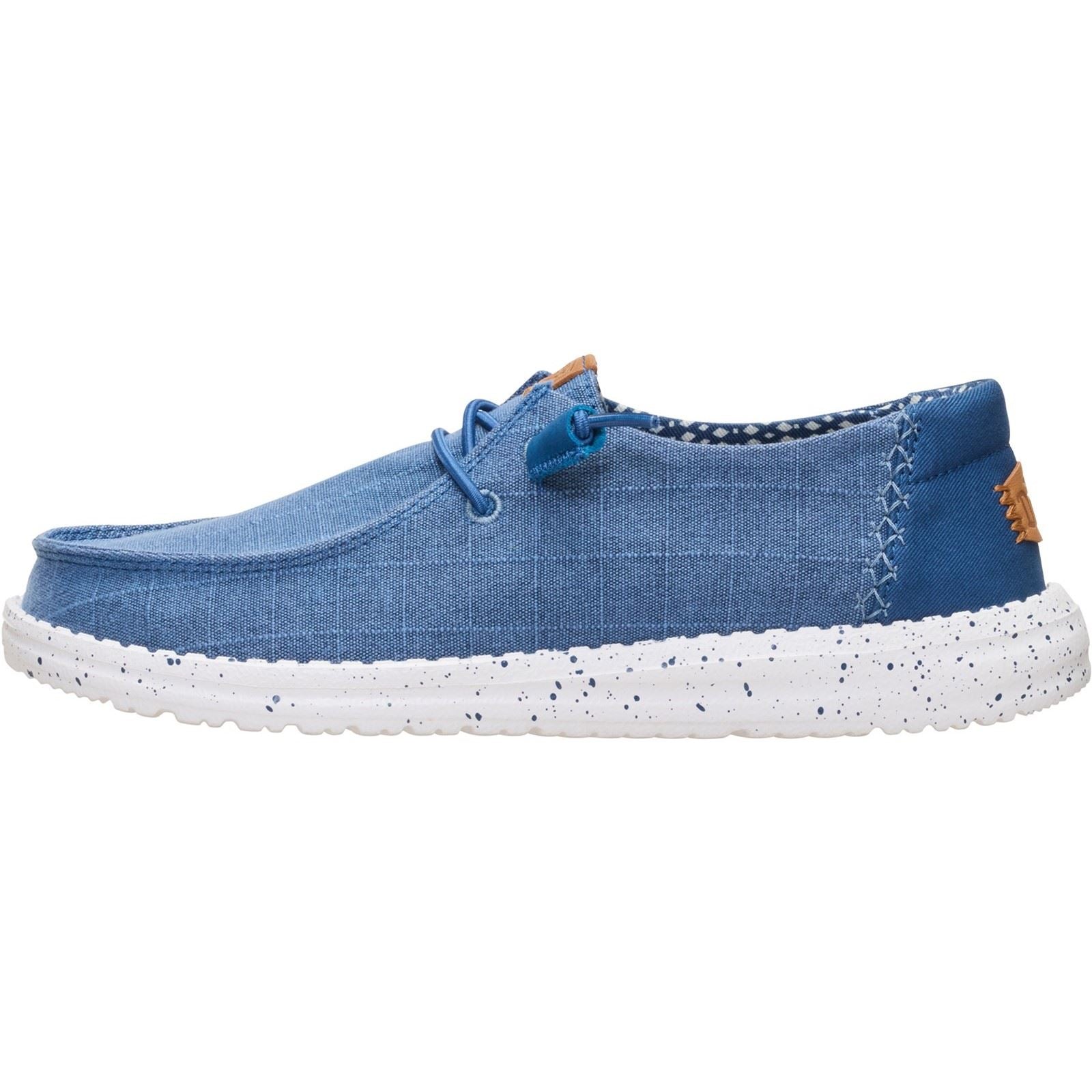 HEYDUDE Wendy Chambray Textile Women's Ensign Blue Loafers