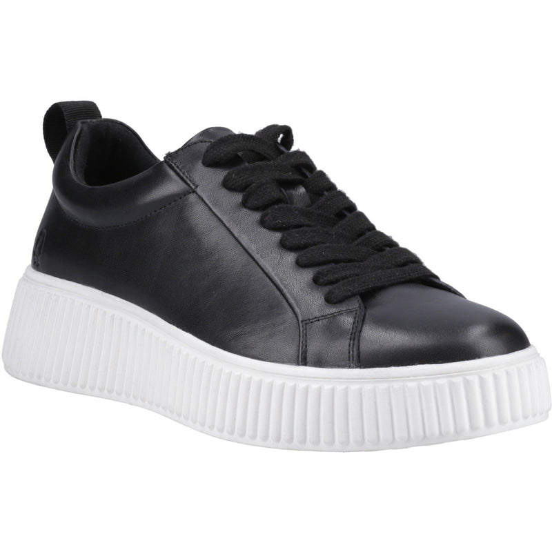 Hush Puppies Harlow Leather Women's Black Sneakers