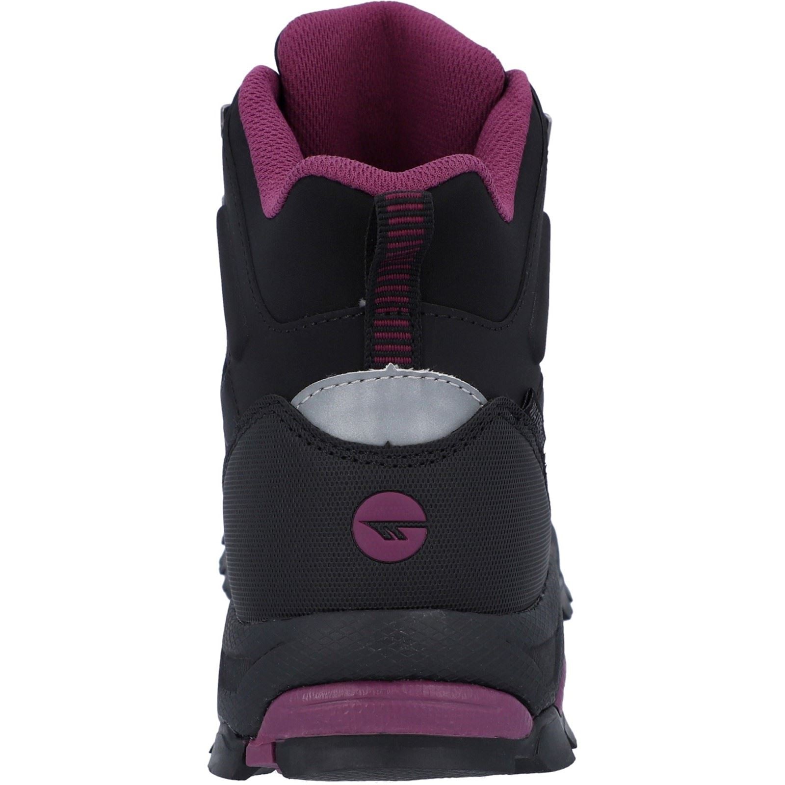 Hi-Tec Jackdaw Mid WP Synthetic Women's Black/Burgundy Hiking Boots