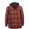 Dickies Fleece Hood Flannel Men's Red Shirt Jacket