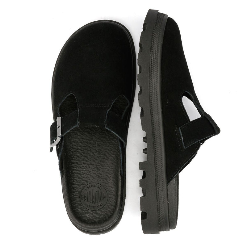 Palladium Dunelite Pyla Suede Black Mules