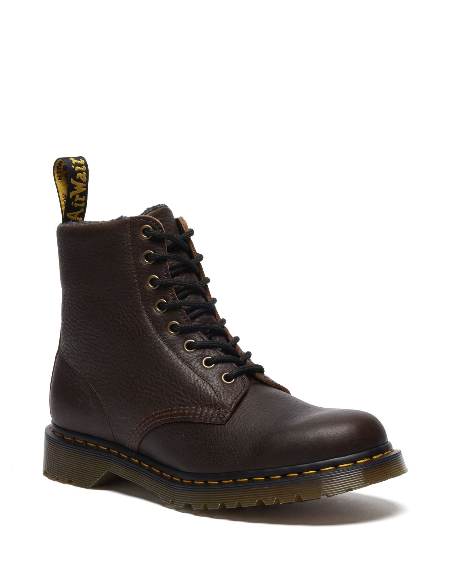 Dr. Martens 1460 Pascal Warm Lined 8 Eye Leather Dark Brown Boots