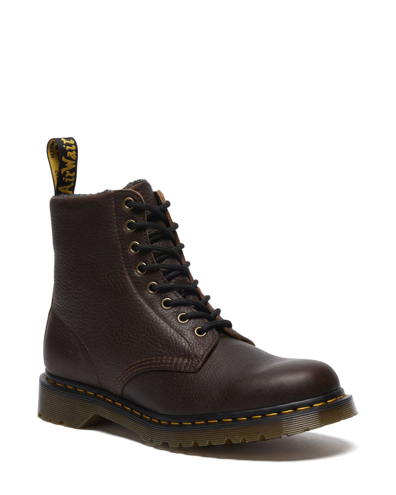 Dr. Martens 1460 Pascal Warm Lined 8 Eye Leather Dark Brown Boots