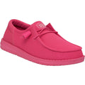HEYDUDE Wendy Funk Mono Synthetic Women's Electric Pink Moccasins Shoes