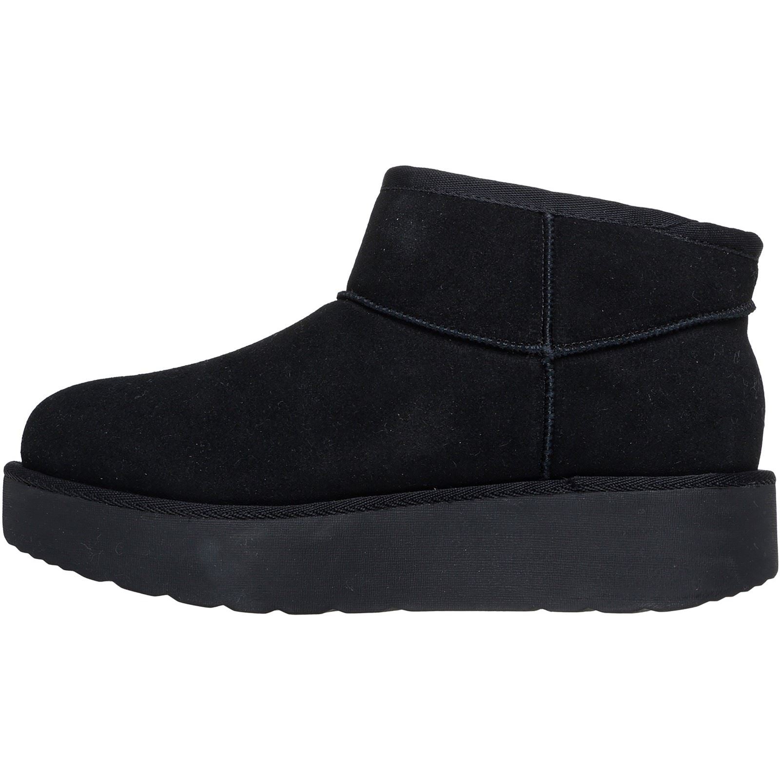 Skechers Keep Cozy Leather Women's Black Winter Ankle Boots