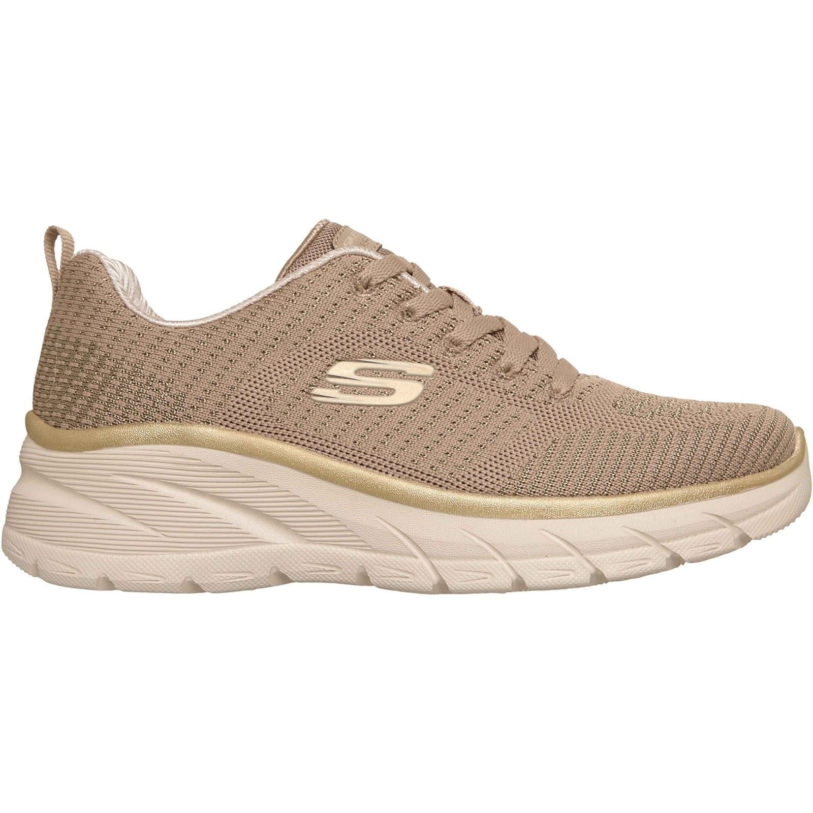 Skechers Fashion Fit 2.0 Polyester Women's Taupe/Gold Sneakers