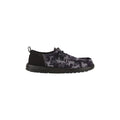HEYDUDE Wally Funk Hunt Camo Canvas Men's Black Boat Shoes
