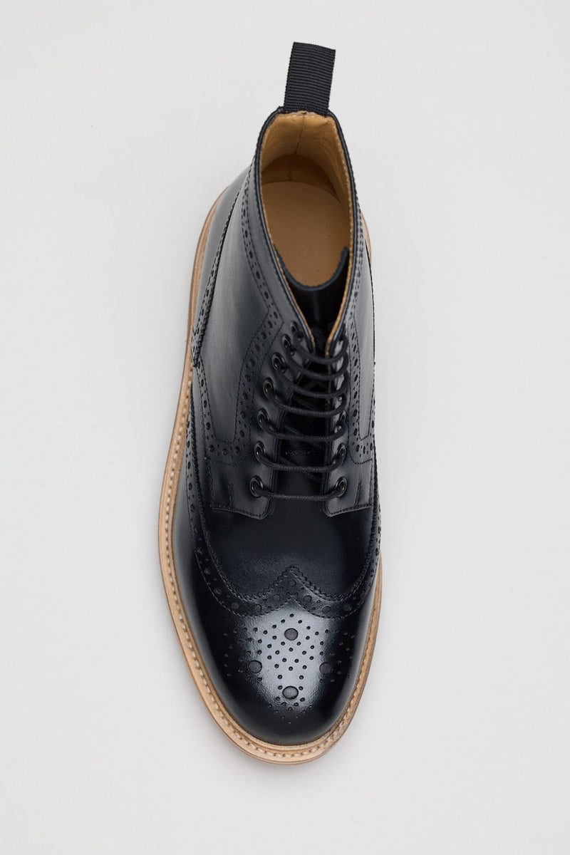 Chapman & Moore Walter Brogue Leather Men's Brown Boots