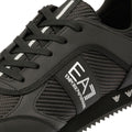 EA7 Black & White Carbon Men's Black/Silver Sneakers