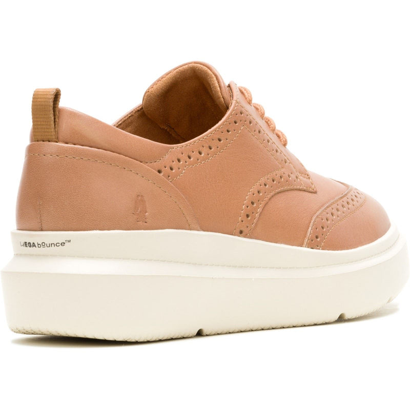 Hush Puppies Joy Leather Women's Tan Brogues Shoes