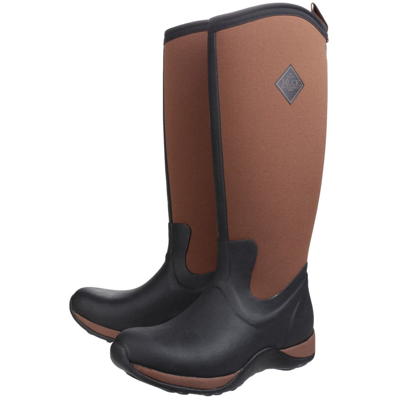 Muck Boots Arctic Adventure Synthetic Black/Tan Wellington Boots