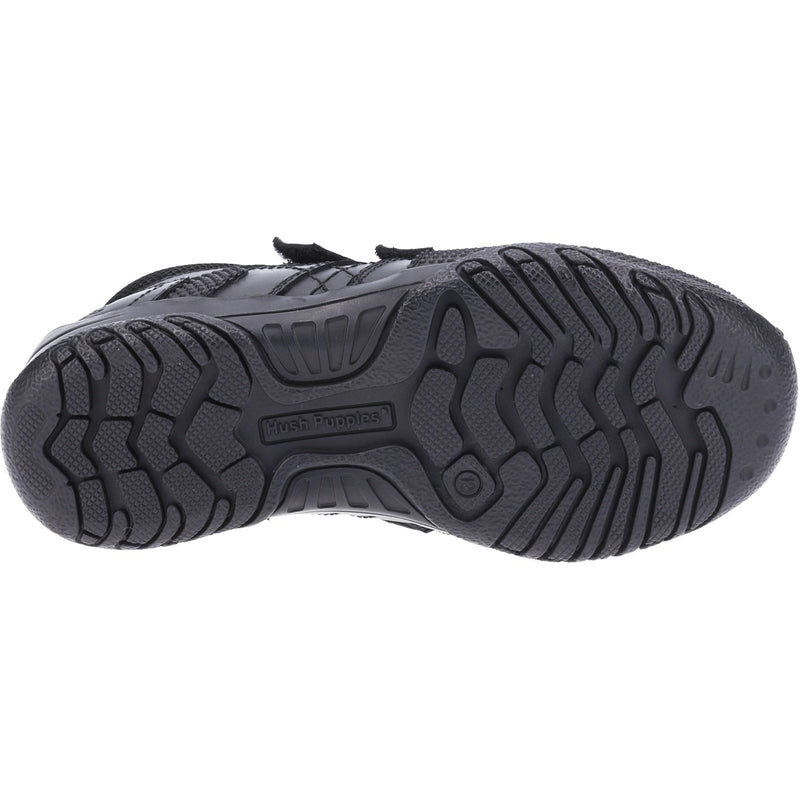 Hush Puppies Jezza Junior Boys Black Leather Boots