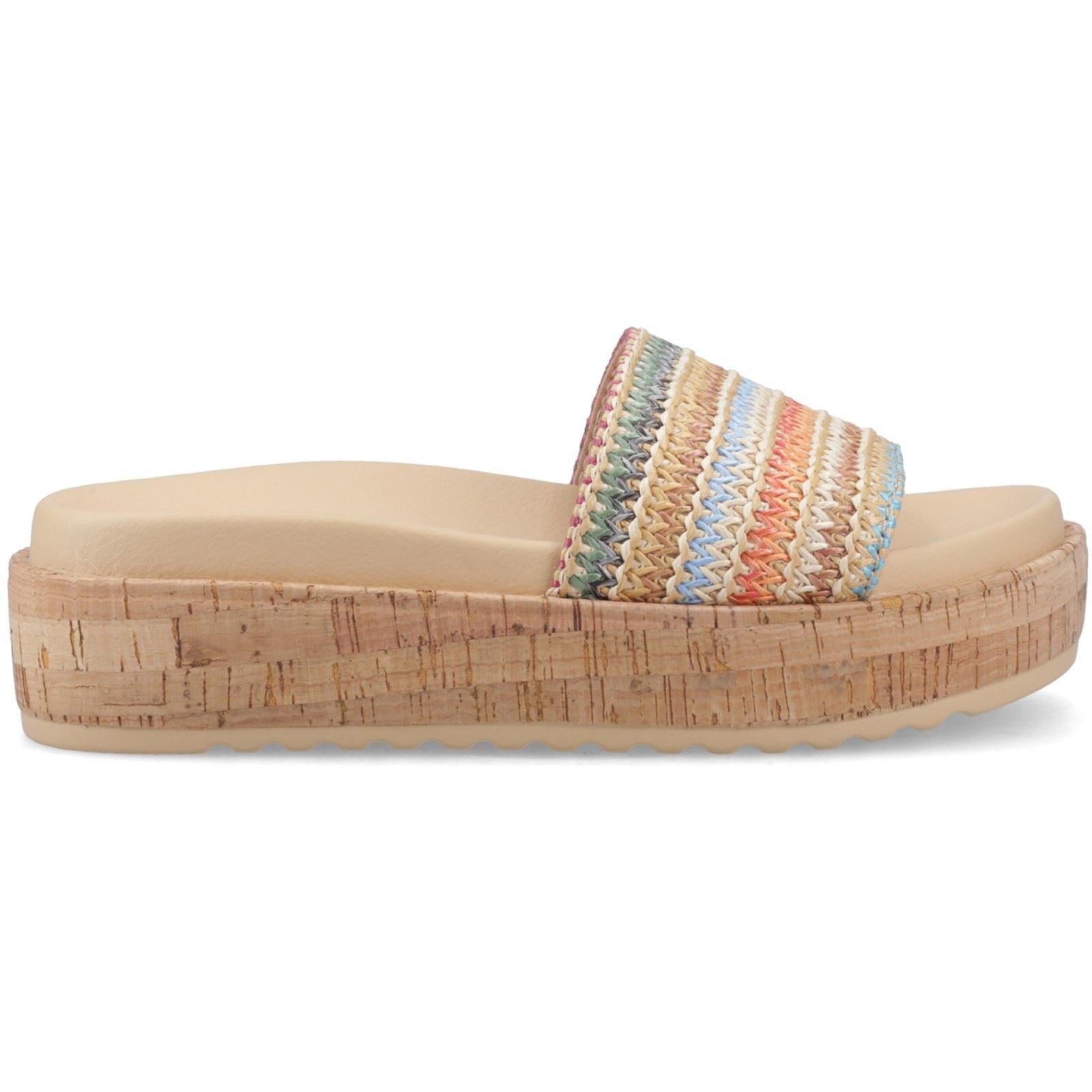 Rocket Dog Faye Alti Raffia Textile Women's Multicoloured Sandals