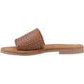 Hush Puppies Hetty Slide Leather Women's Tan Sandals