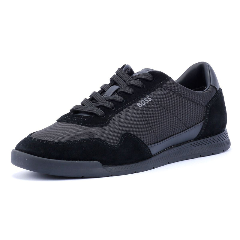 Boss Titanium Men's Black Sneakers