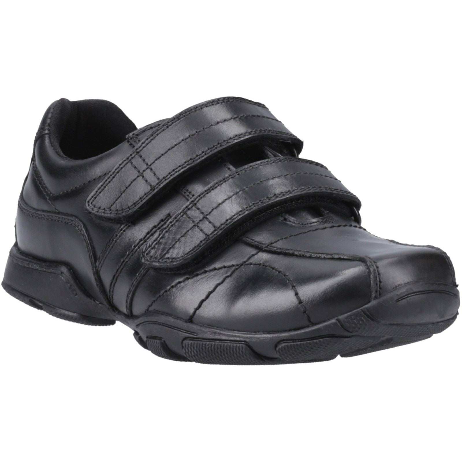 Hush Puppies Vance Leather Boys's Black Shoes