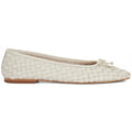 Dune Heat Leather Women's Ecru Flats