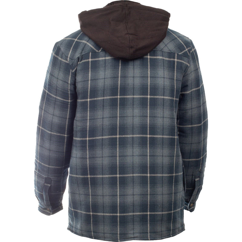 Dickies Fleece Hood Flannel Men's Blue Shirt Jacket