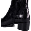 Dune Pouring Leather Women's Black Boots