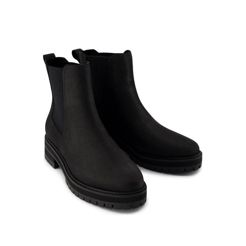 TOMS Bennet Leather Women's Black Boots