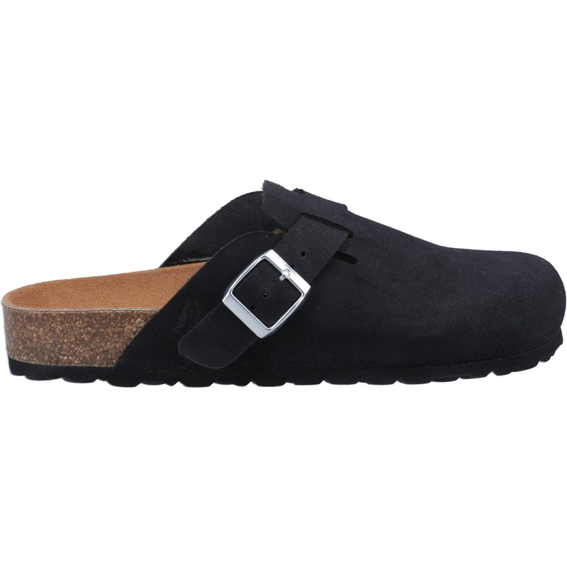 Hush Puppies Bailey Suede Women's Black Clogs