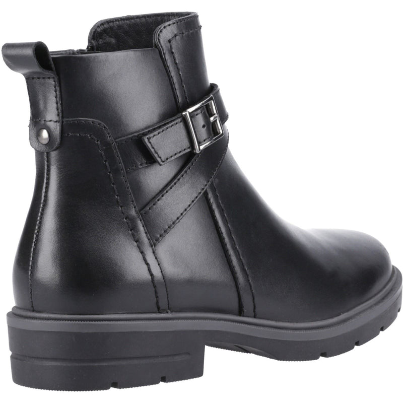 Hush Puppies Tove Leather Women's Black Boots