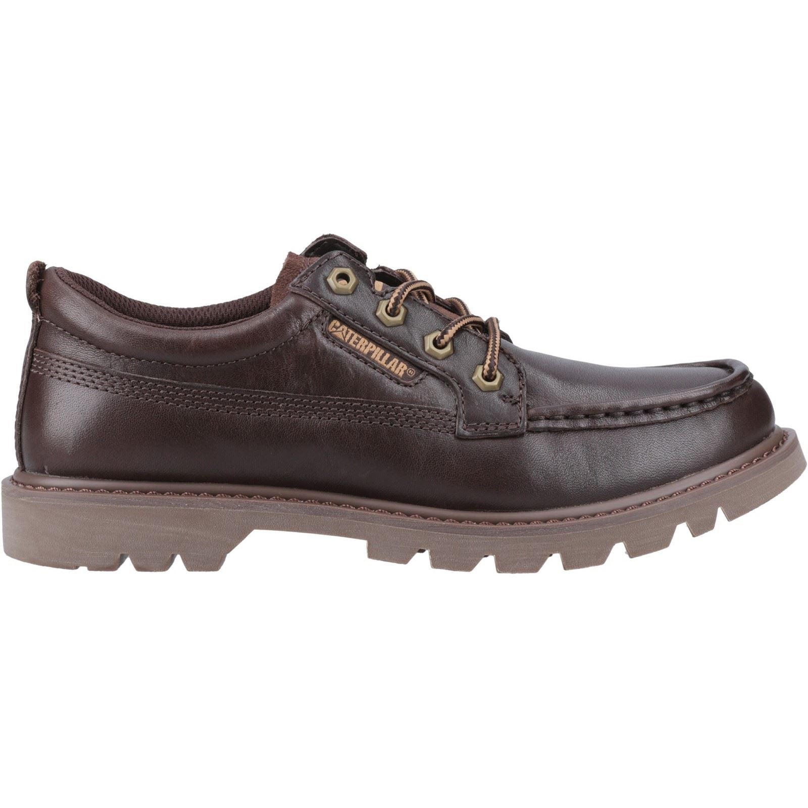 Caterpillar Colorado Moc Toe Low Leather Men's Dark Brown Lace-Up Shoes