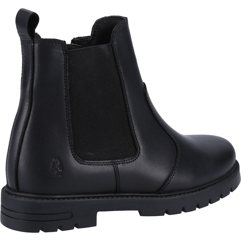 Hush Puppies Laura JNR Leather Girls's Black Boots