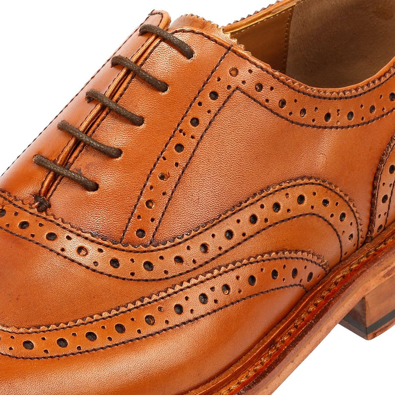 Ben Sherman Sugarman Brogue Leather Men's Tan Lace-Up Shoes