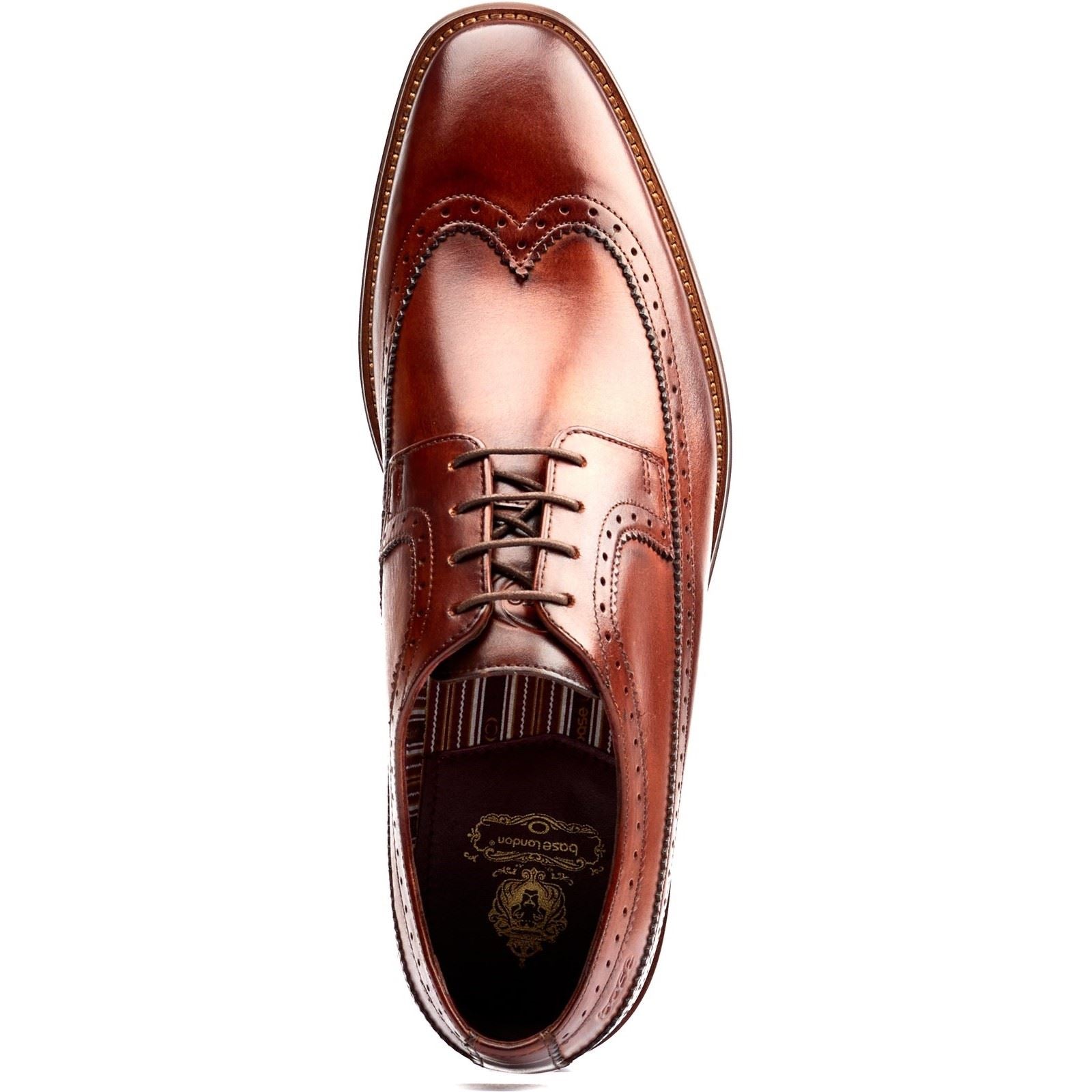 Base London Havisham Leather Men's Tan Derby Shoes