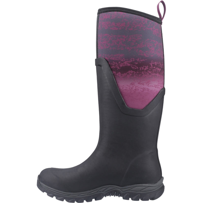 Muck Boots Arctic Sport II Tall Rubber Women's Black/Magenta Fade Winter Knee High Boots