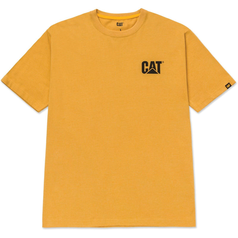 Caterpillar W05324 Trademark Cotton Men's Yellow T-Shirt