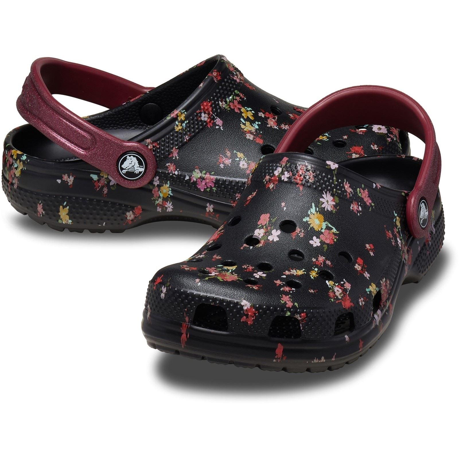 Crocs Classic Graphic Synthetic Black/Multi Loafers