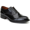 Base London Franklin Leather Men's Black Oxford Shoes