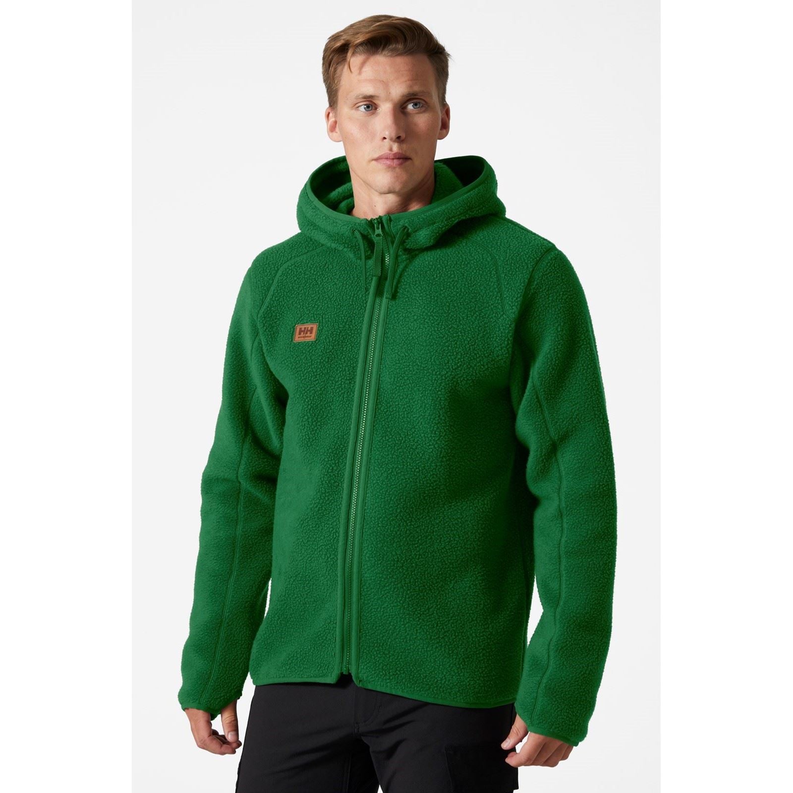 Helly Hansen Workwear Heritage Pile Hoodie Men's Green Fleece Jacket
