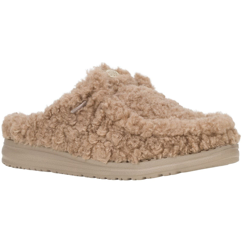 HEYDUDE Wendy Synthetic Women's Timber Wolf Mules